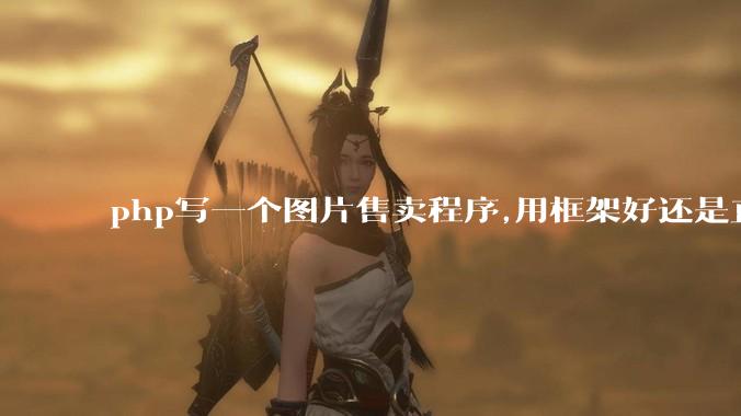php写一个图片售卖程序,用框架好还是直接写好?