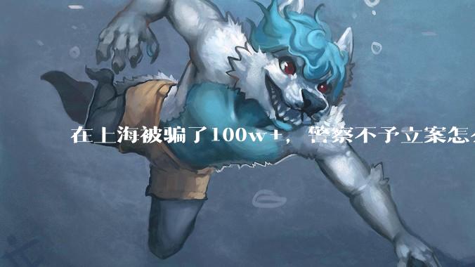 在上海被骗了100w+，警察不予立案怎么办？