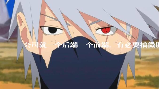 公司就一个后端一个前端，有必要搞微服务吗？